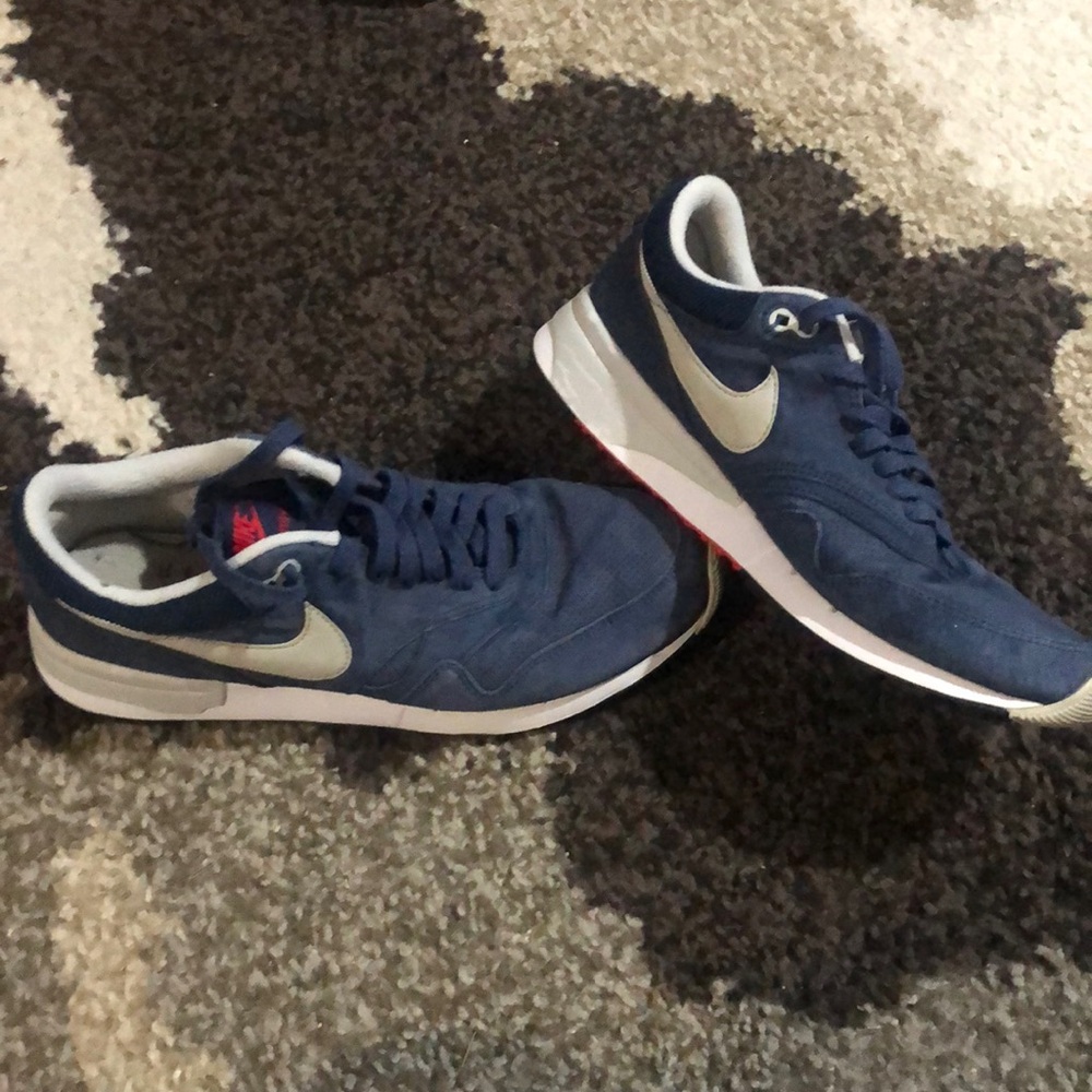 Men’s size 11 Nike red white blue and grey shoes worn about 7 times